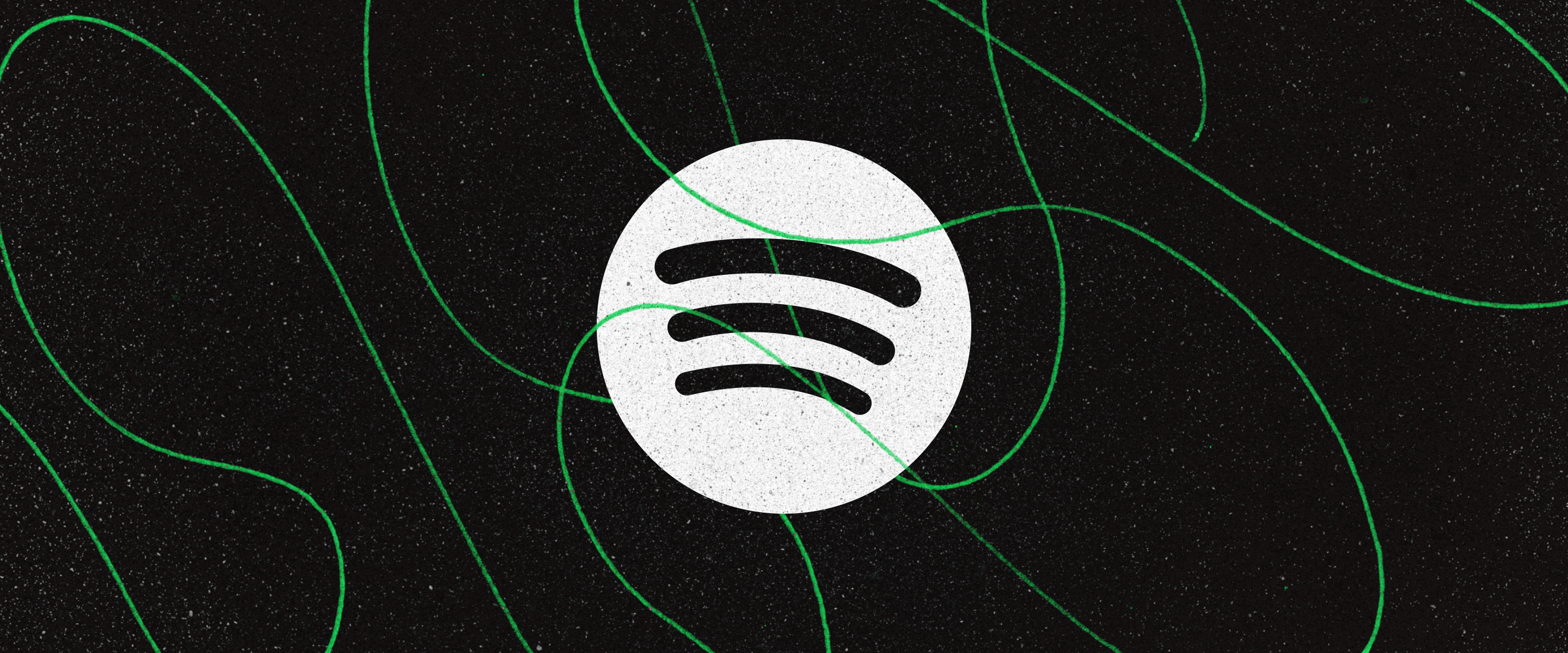 Plain illustration of Spotify's logo